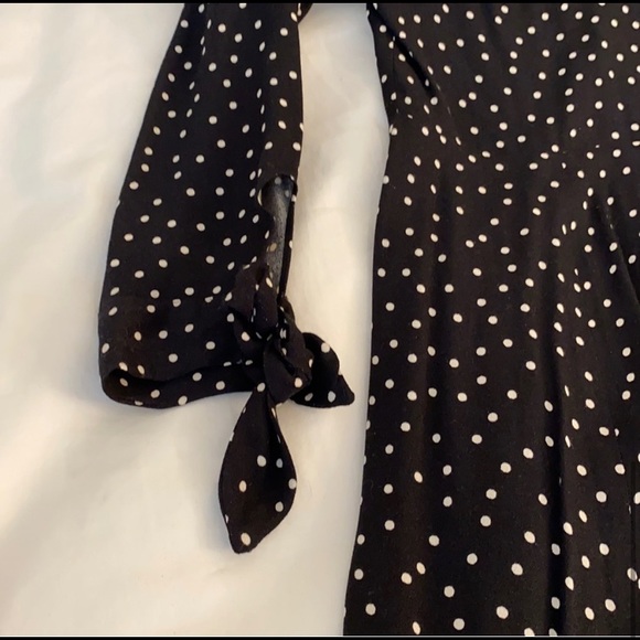 Reformation Zelda Slit MIDI Black Dress - Picture 6 of 6